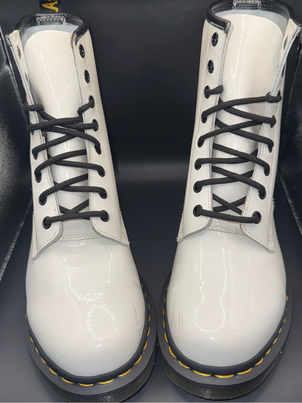 Size 9 - Dr. Martens 1460 Wmns Patent Leather Lace Up Boots, 11821104, No Box